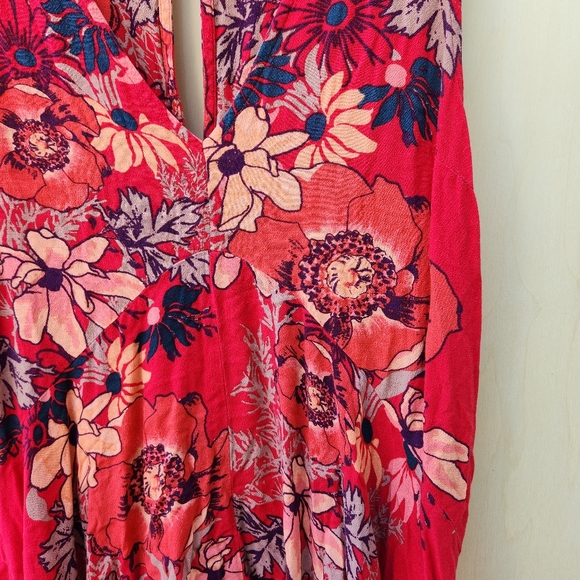 Free People Backyard Tank Top / Floral Tunic - Size Medium - Picture 8 of 12